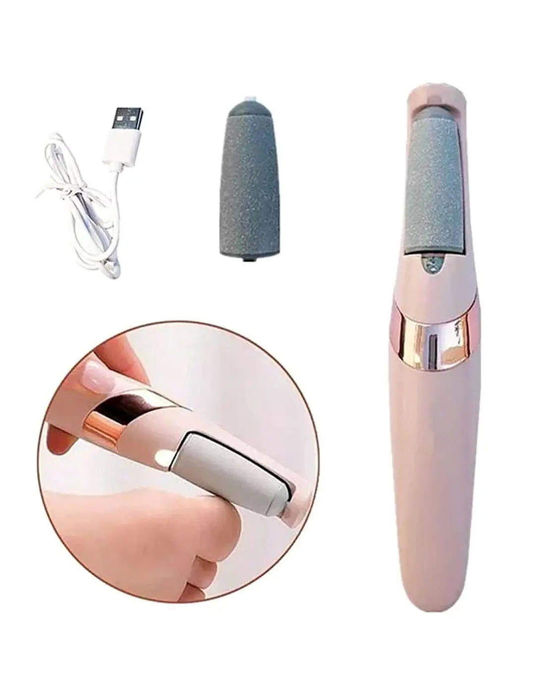 Rechargeable Electric Foot File Callus Remover for Wet & Dry Pedicure